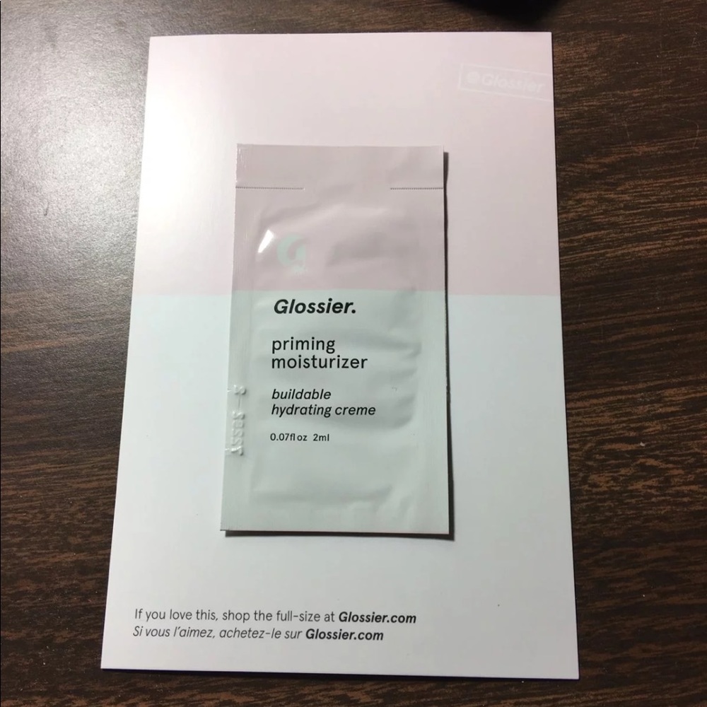 Glossier priming moisturizer sample size